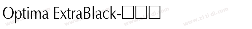 Optima ExtraBlack字体转换